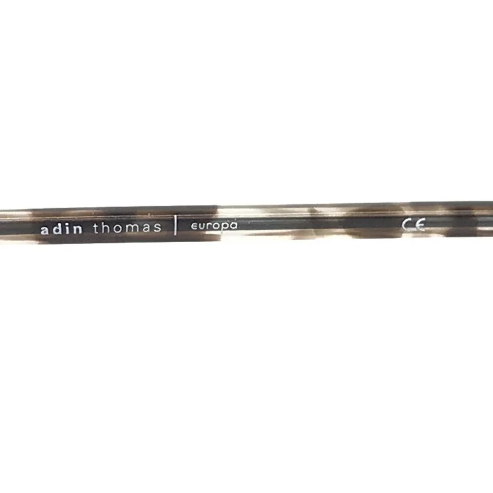 Adin Thomas Eyeglasses Frames AT-546 C1 Black Tortoise Square Full Rim 52-17-140